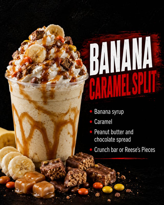 Banana Caramel Split.